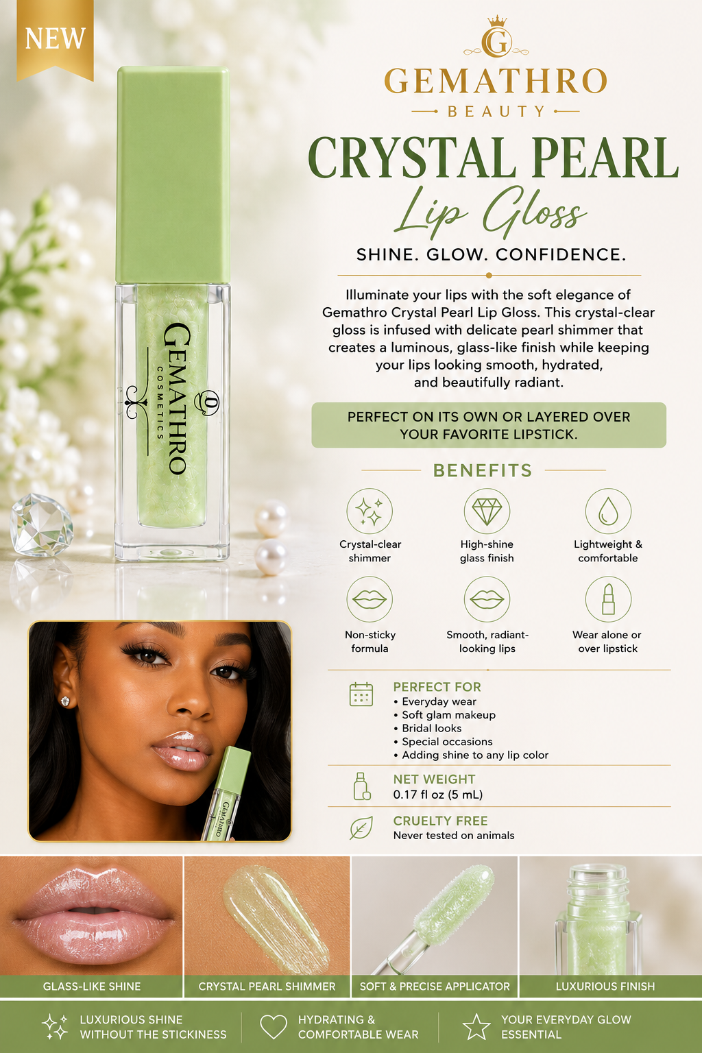 Gemathro Shimmer Lip Gloss