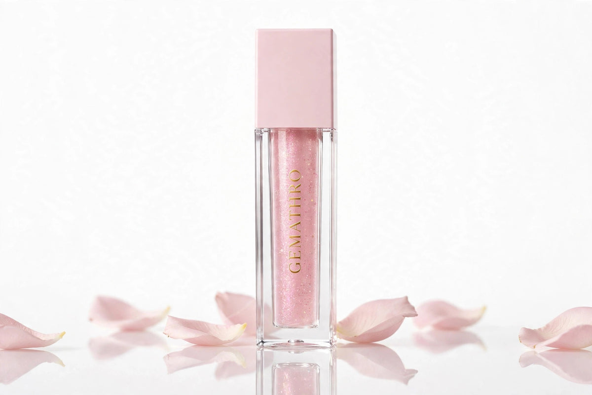 💕 Gemathro Luxury Lip Gloss — Pink Diamond