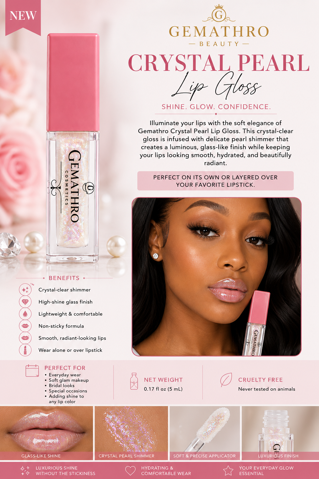Gemathro Shimmer Lip Gloss